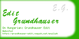 edit grundhauser business card